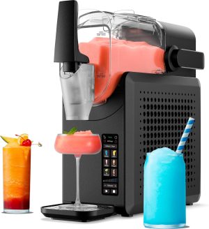 Iceman by Chefman Slush-Ease MAX 90oz Slushie Machine. 64oz Liquid Capacity Frozen Drink Maker & Slushy Machine with 5 Presets and LED Display. Perfect for Frozen Margaritas. Frappes. Smoothies